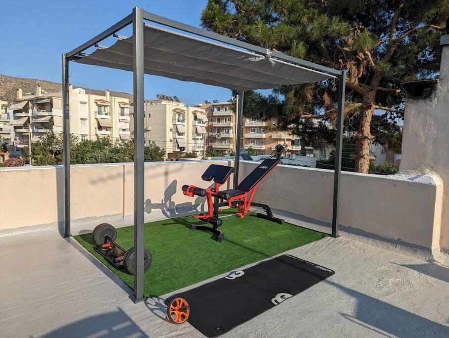 Sunny Terrace In Glyfada *