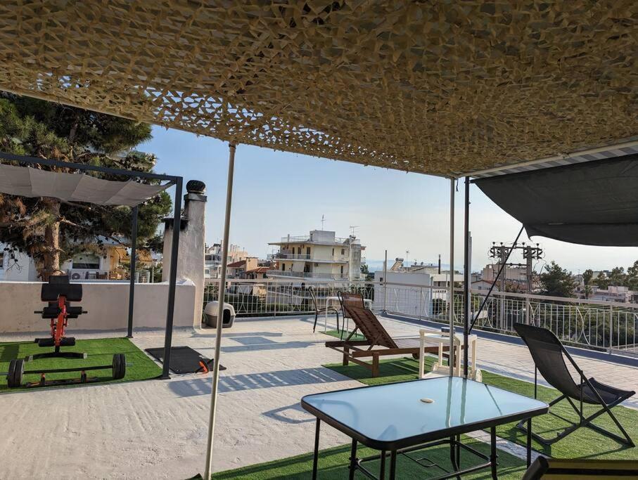 Sunny Terrace In Glyfada Athens